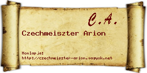 Czechmeiszter Arion névjegykártya
